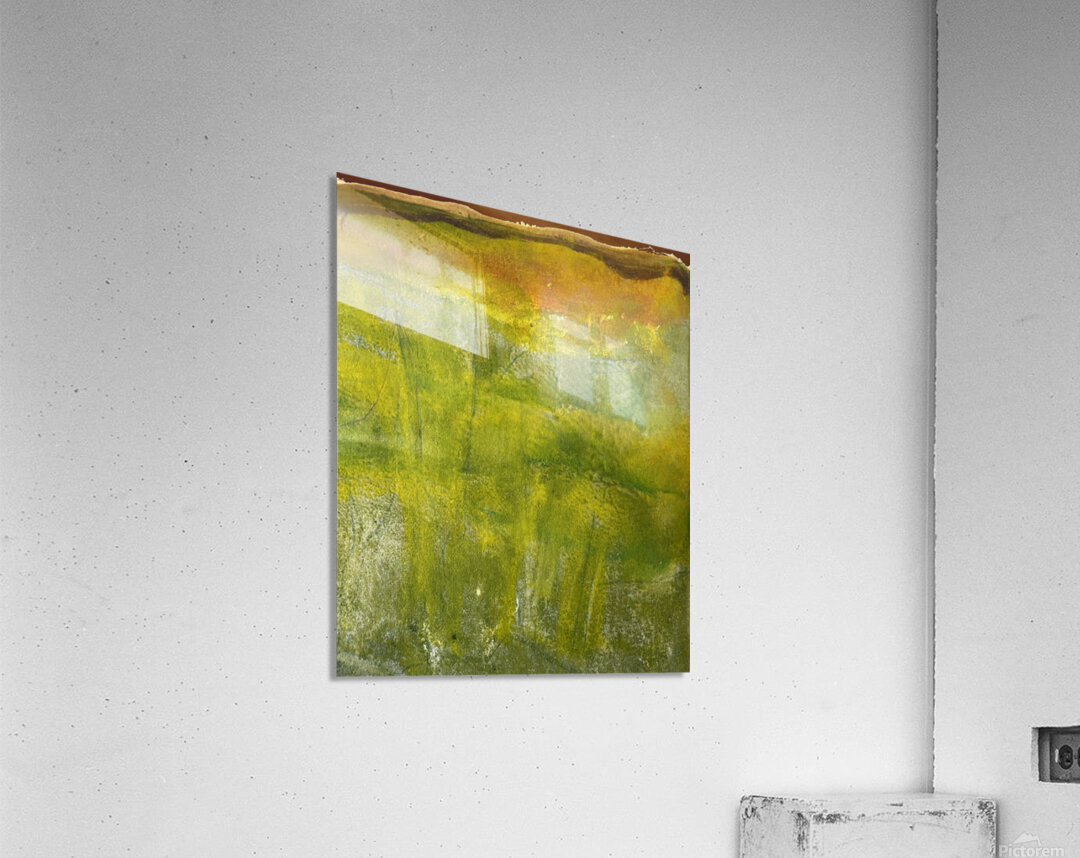 Ancient Mists Sunset - Monoprint Series  Acrylic Print