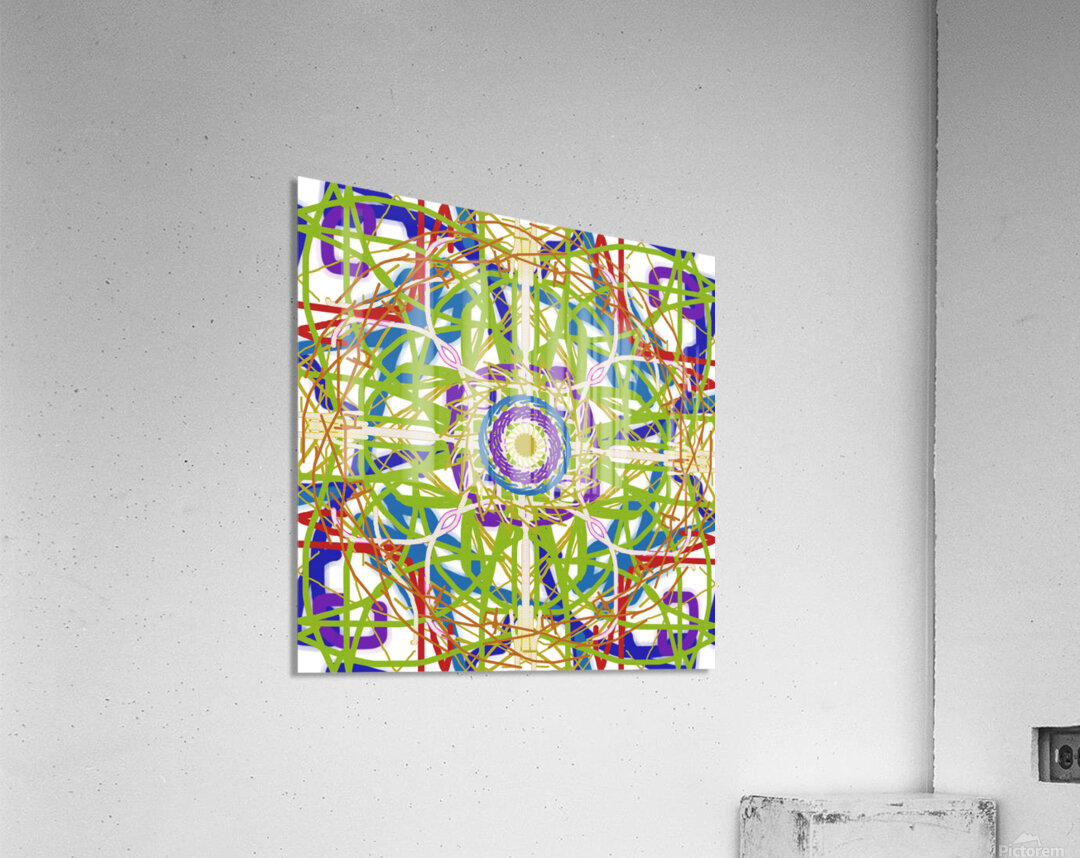 Square Mandala Acrylic Print