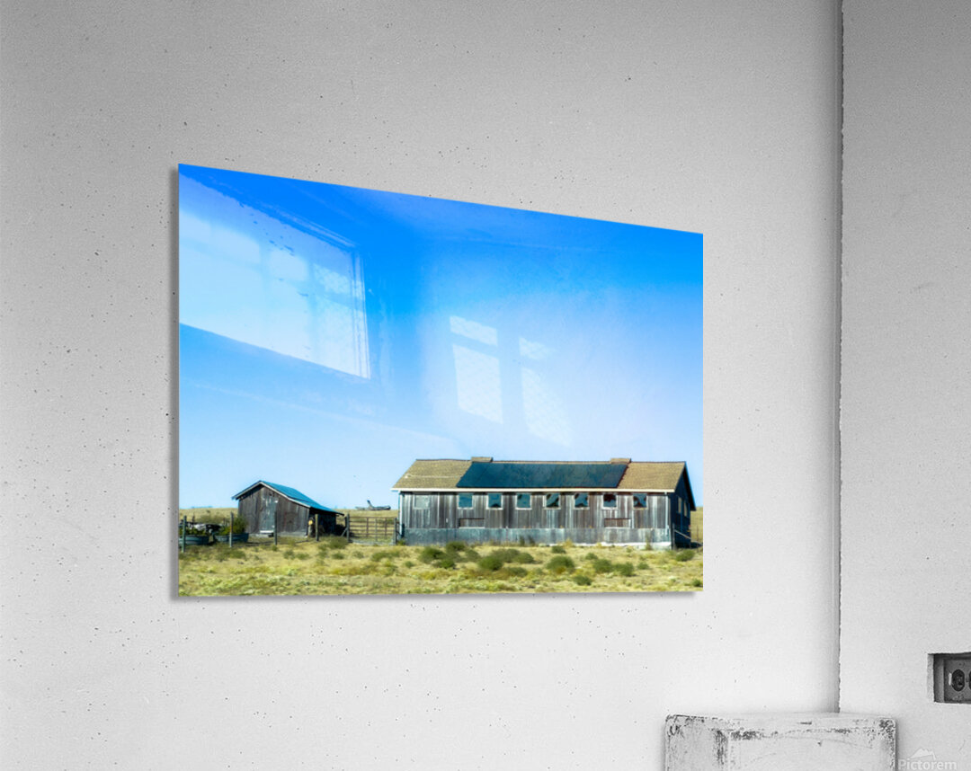 Blue Roof Shed  Acrylic Print