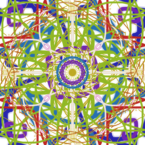 Square Mandala Print