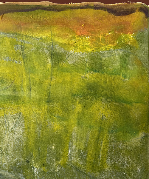 Ancient Mists Sunset - Monoprint Series  Print