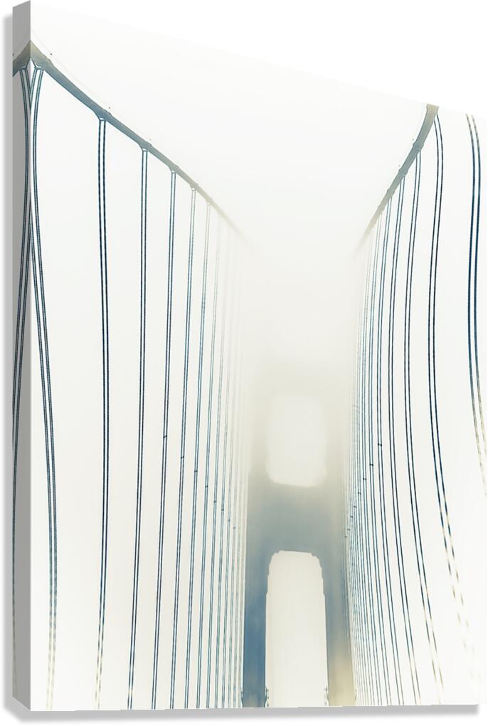 Golden Gate Bridge in the Windy Fog Canvas Print
