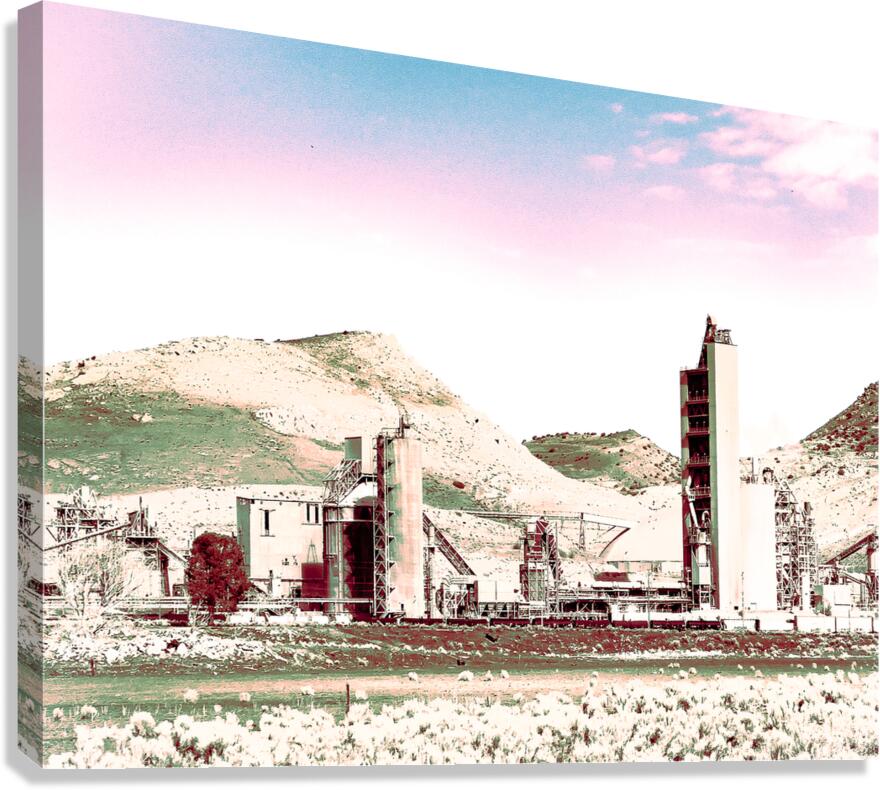 Desert Factory  Canvas Print