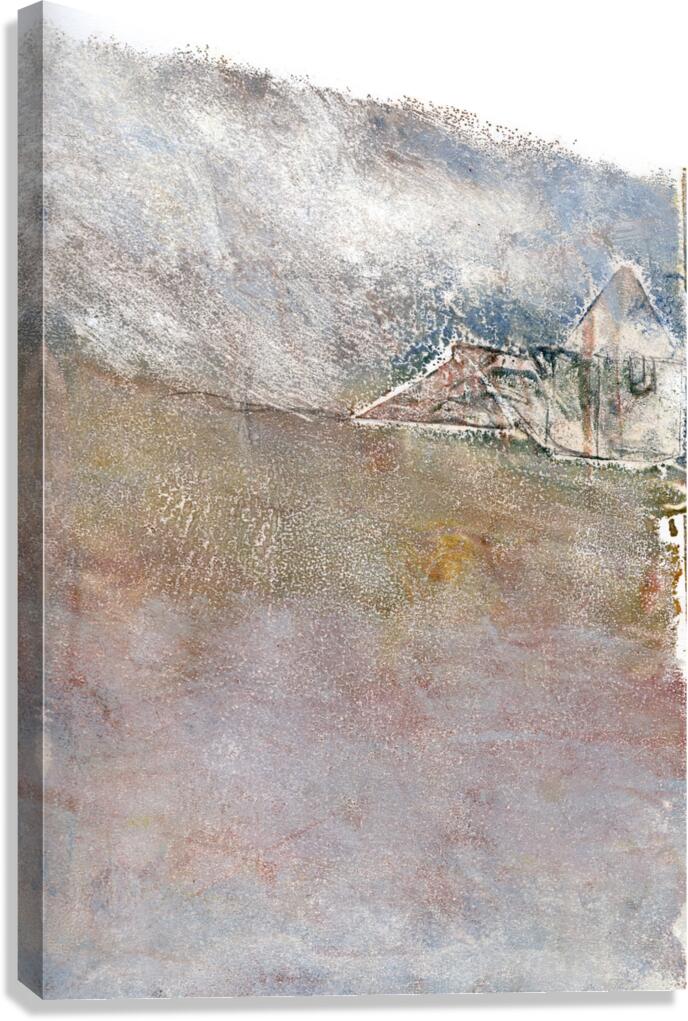 House in Fog Canvas Print