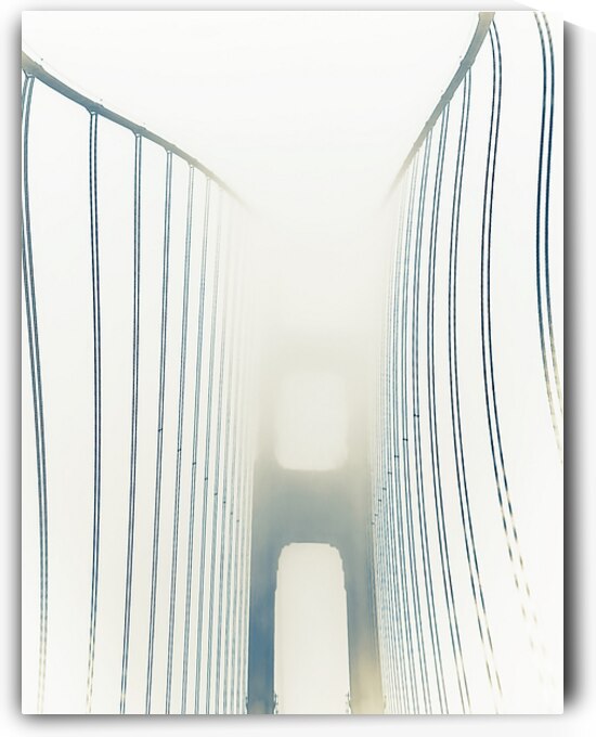 Golden Gate Bridge in the Windy Fog by Barbara Jacobs