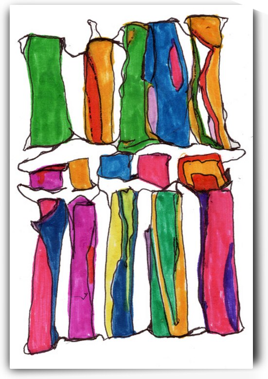 Pillars of Color  by Barbara Jacobs