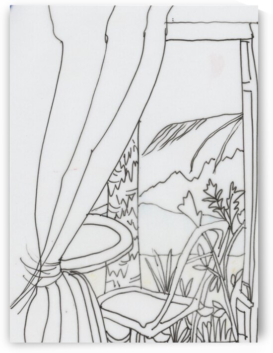 Kauai View in Colored Pencil by Barbara Jacobs