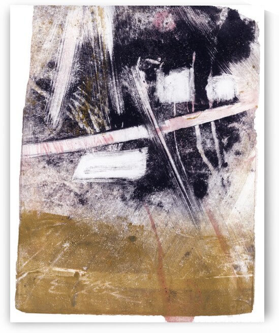 Wanderers Series On the Edge Monotype 300d 16x10. by Barbara Jacobs