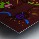 Ka-Boom in Deep and Warm Metal print