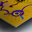 Ka-Boom in Gold Metal print