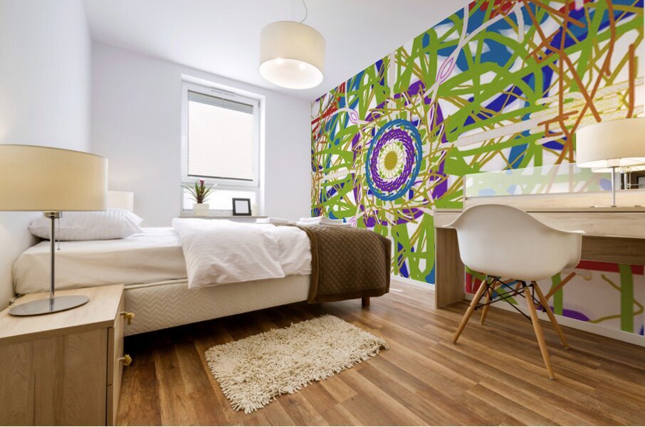 Square Mandala Mural print