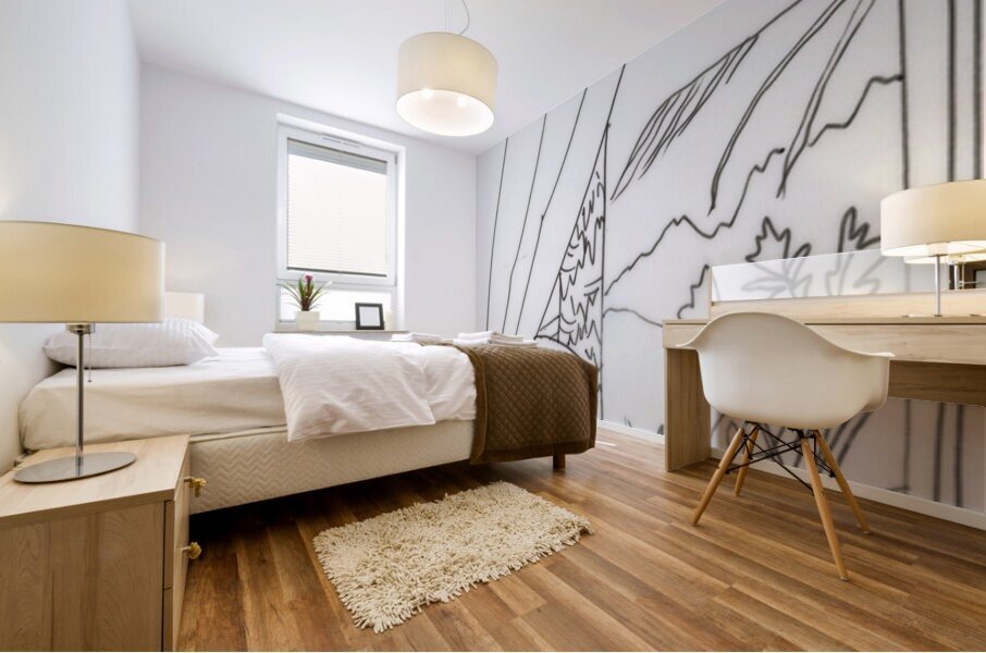 Kauai View in Colored Pencil Mural print