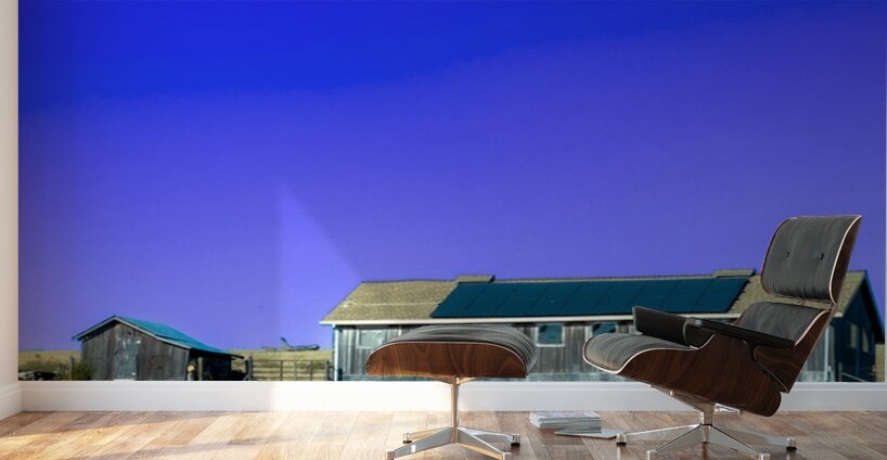 Blue Roof Shed  Wall Murals