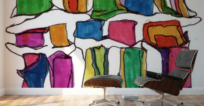 Pillars of Color  Wall Murals
