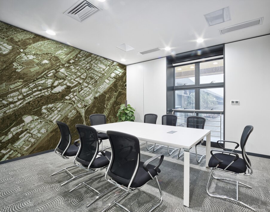 Air over Earth - one Wall Printing