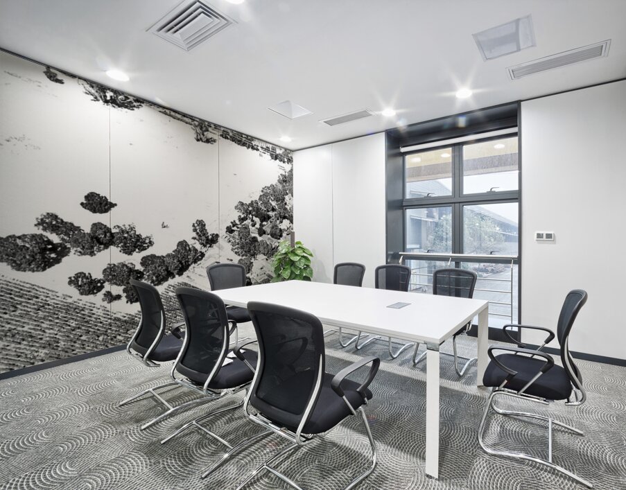 Abstract Fields Wall Printing