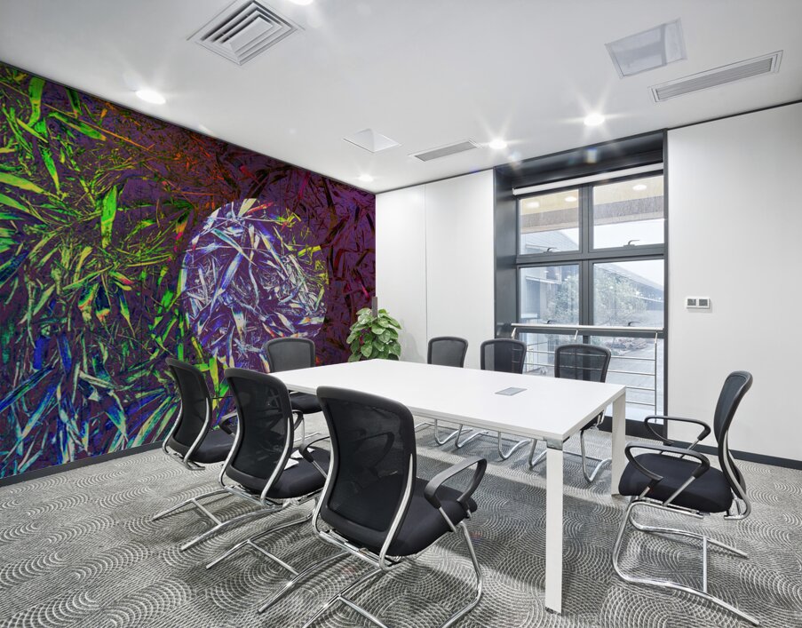 Grasses in layers Wall Printing