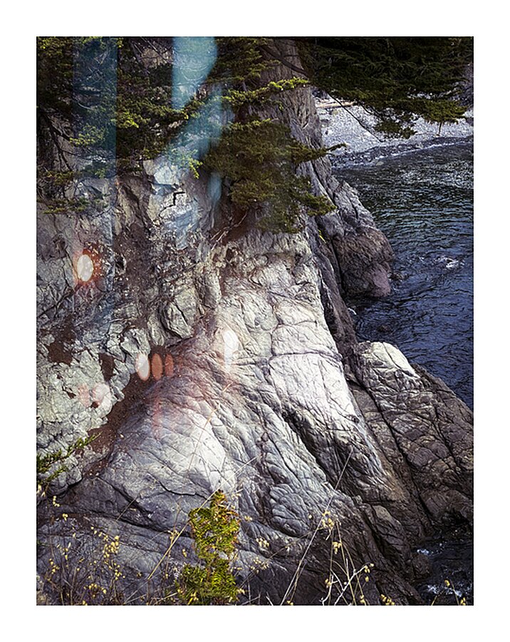 Cliff and Sea  Picture Frame print