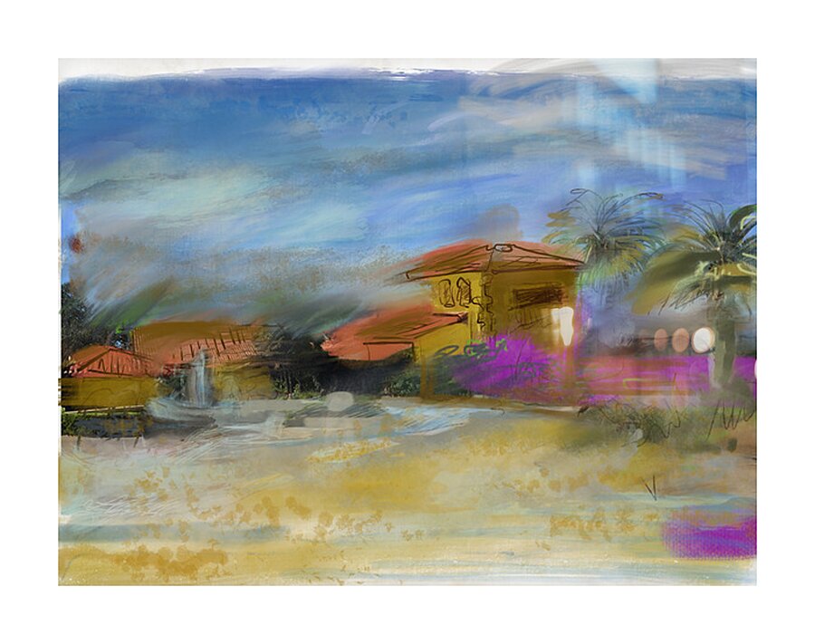 Afternoon at White Oak Winery Picture Frame print