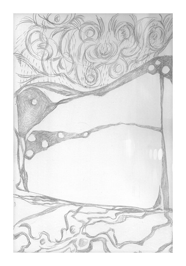 Dreamscapes - Silverpoint - Above and Below Picture Frame print