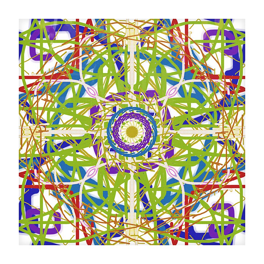 Square Mandala Picture Frame Printing