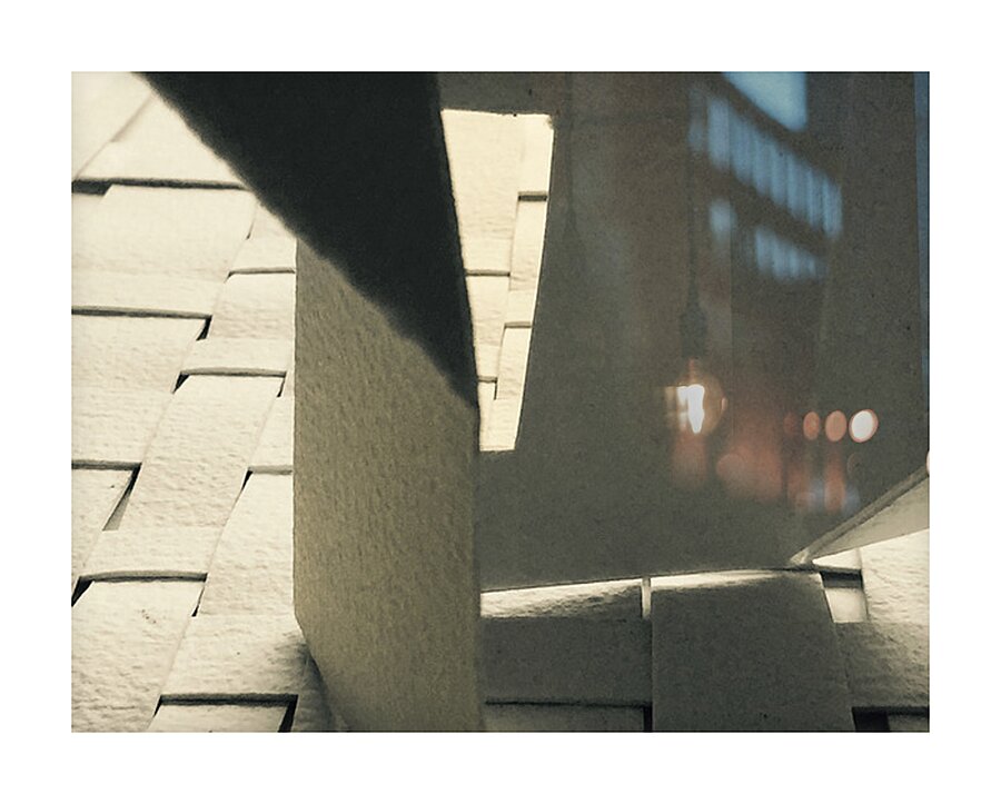 Gray Doorways  Picture Frame print