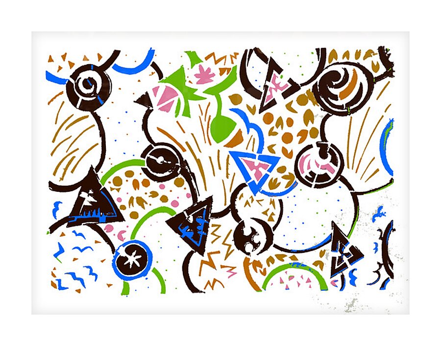 Ka-Boom in White Picture Frame Printing