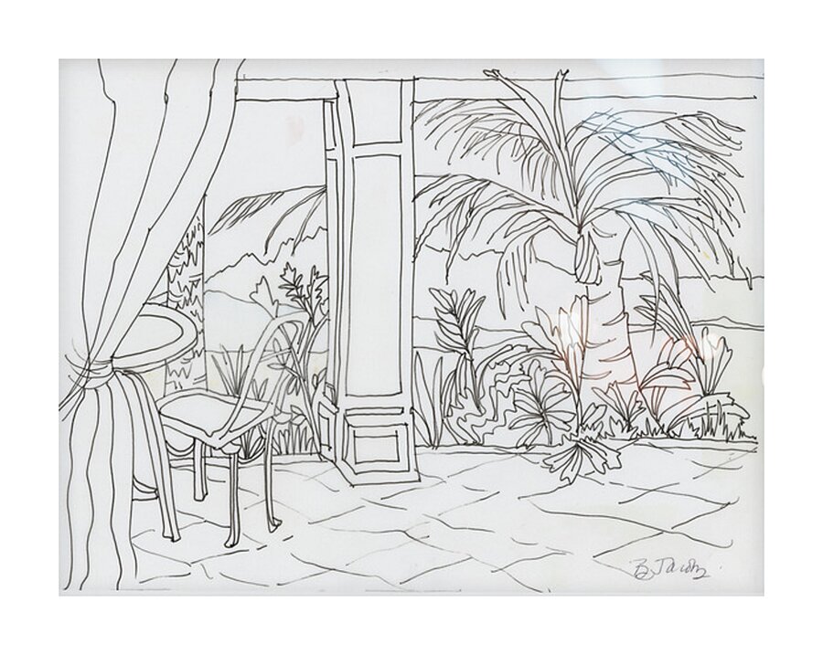 Kauai View Picture Frame Printing