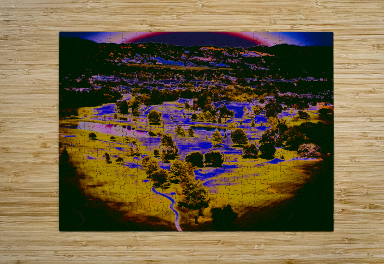 Air over Earth - three Barbara Jacobs Puzzle printing