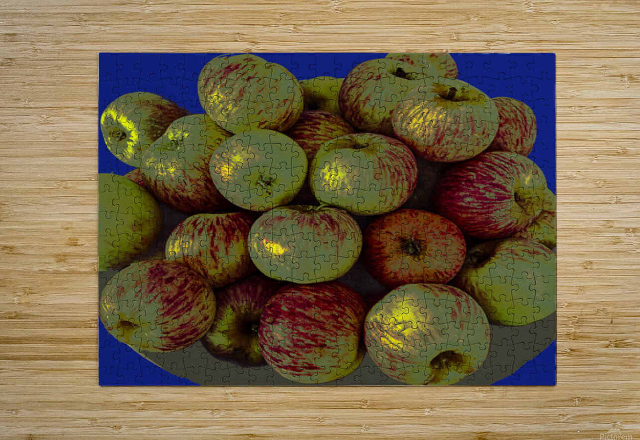 Apples on Blue Barbara Jacobs Puzzle printing