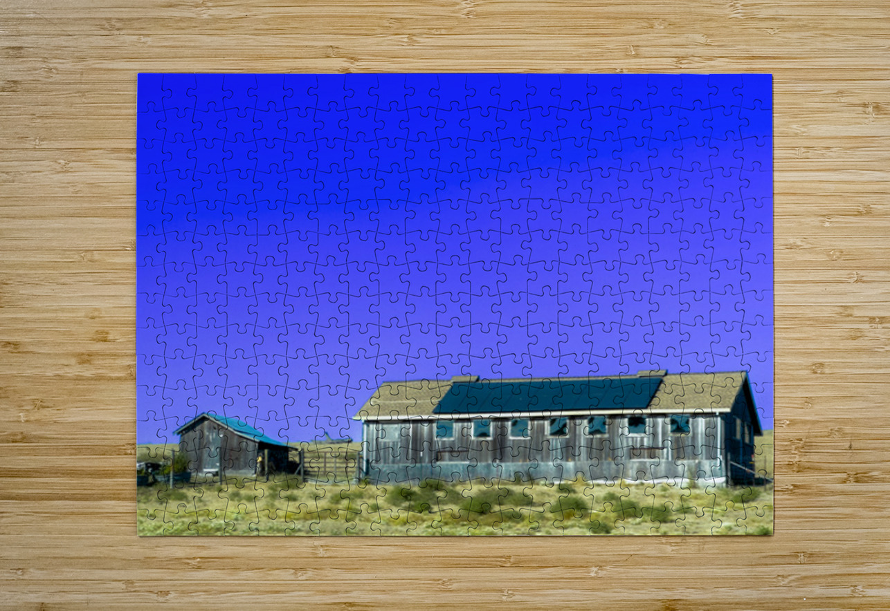 Blue Roof Shed  Barbara Jacobs Puzzle printing