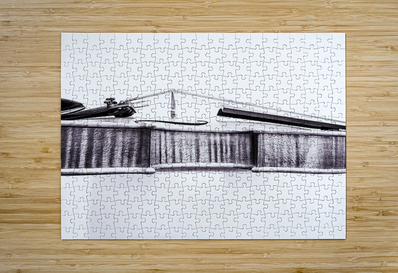 Fiddle in Black and White Barbara Jacobs Puzzle printing
