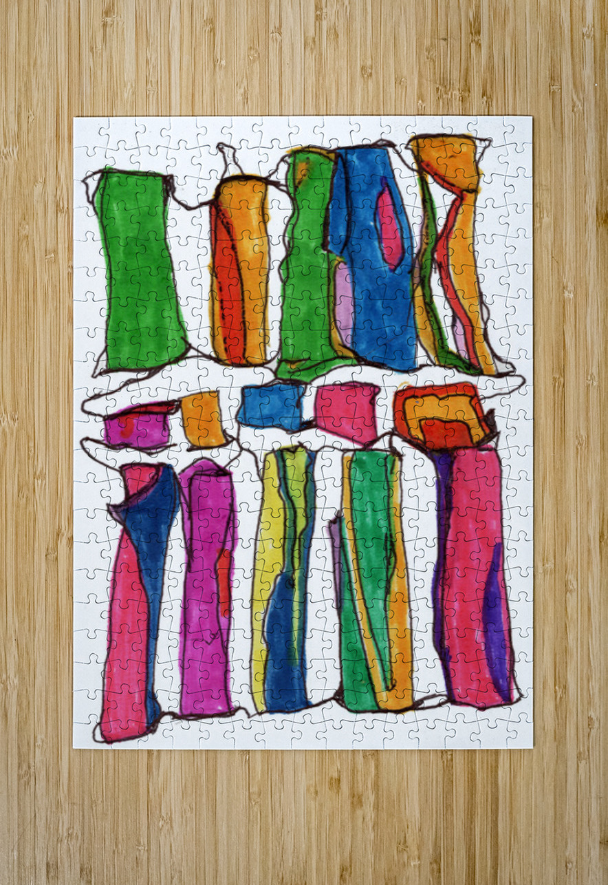 Pillars of Color  Barbara Jacobs Puzzle printing