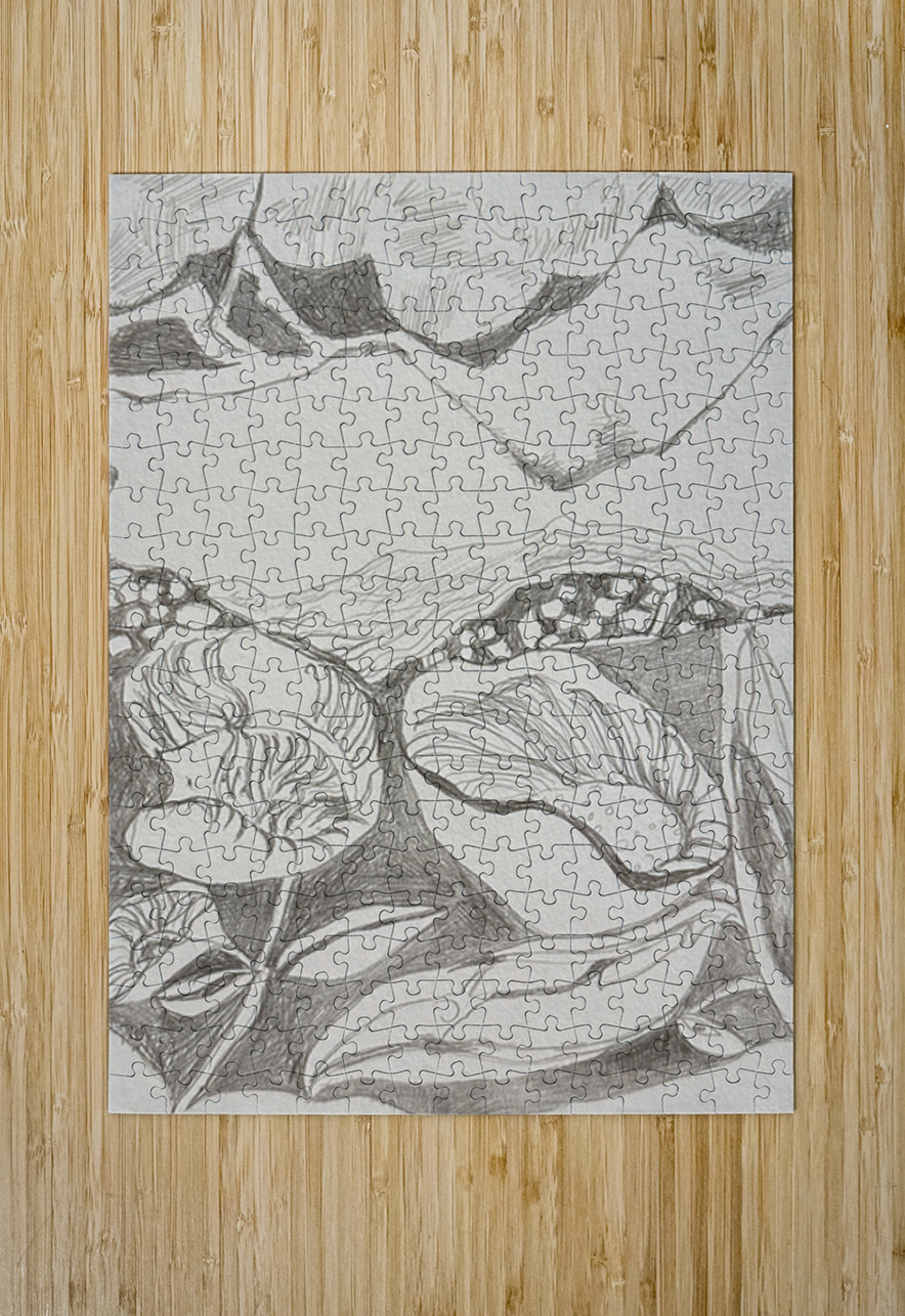 Silverpoint Landscape View 1  Barbara Jacobs Puzzle printing