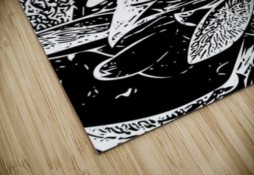 Leaves in Black and White Barbara Jacobs puzzle