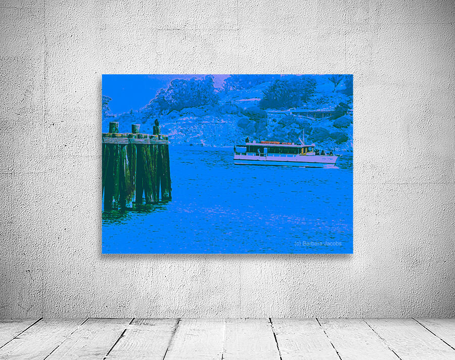 A Bird and a Boat on the Bay Wall Preview