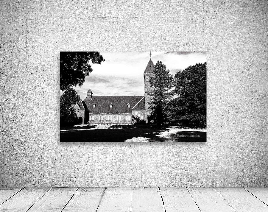 Historic Hospital in Black and White Wall Preview