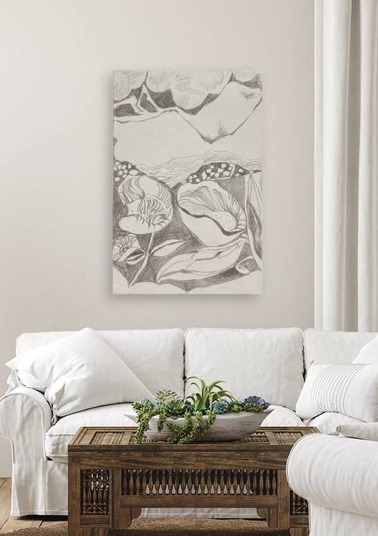 Silverpoint Landscape View 1  by Barbara Jacobs