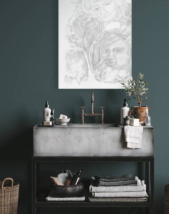 Dreamscapes - Silverpoint - Living in Trees by Barbara Jacobs