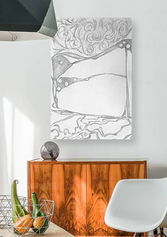 Dreamscapes - Silverpoint - Above and Below by Barbara Jacobs