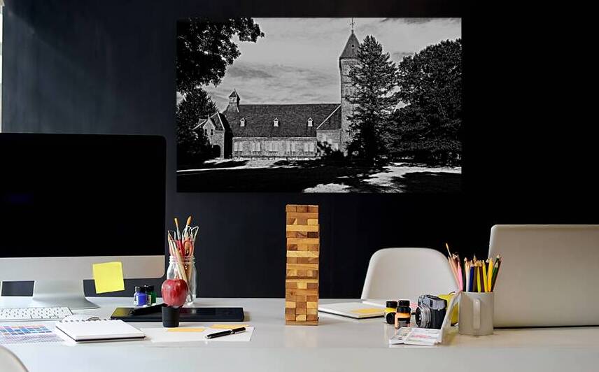 Historic Hospital in Black and White by Barbara Jacobs