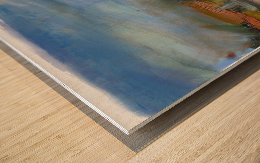 Afternoon at White Oak Winery Wood print