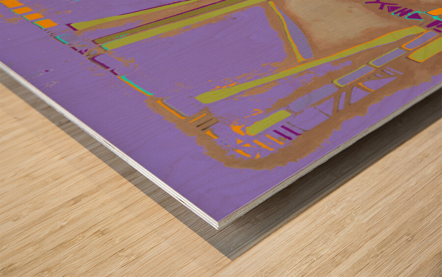 Bamboo Lagoon Somewhere Wood print