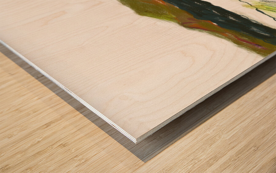 Laguna Marsh View In Motion Wood print