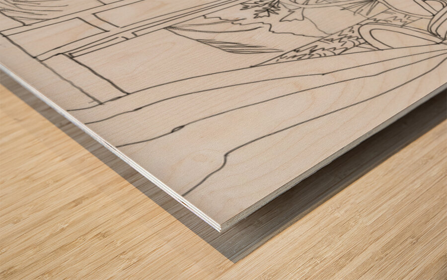 Kauai View Wood print