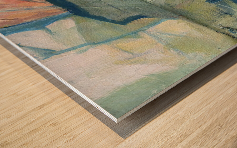 Lake Horizon Wood print