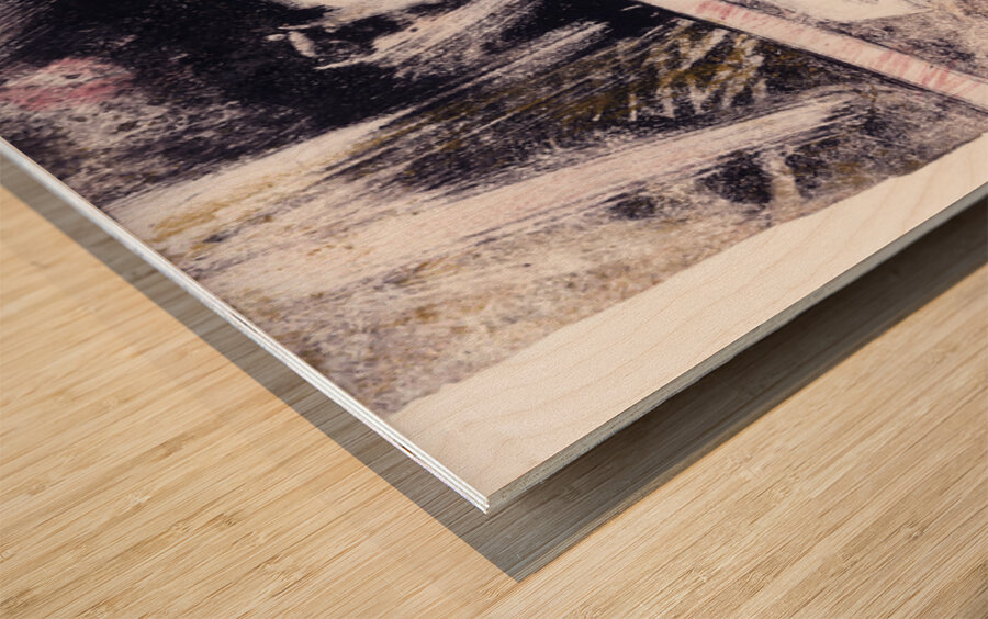 Wanderers Series On the Edge Monotype 300d 16x10. Wood print