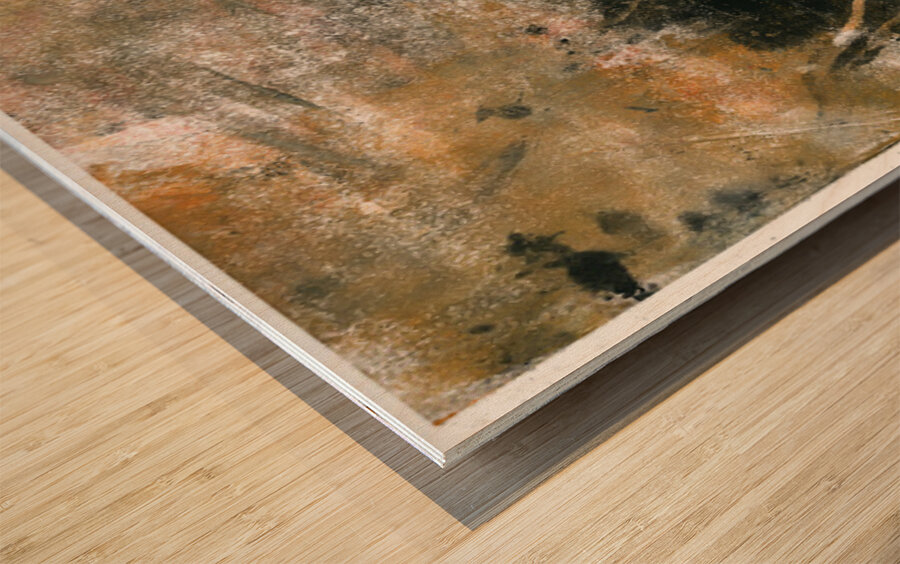 Wanderers AfterTheStorm Monotype 300d Wood print